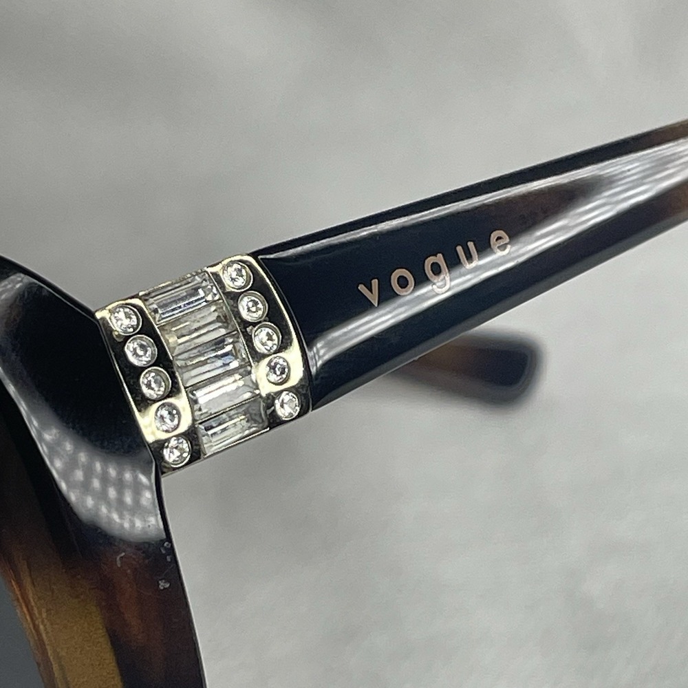 Vogue Cat Eye Jewel Tortoise Eye Glasses FRAME ONLY VO2943-SB W656/T5 55-17-135 - Picture 4 of 16
